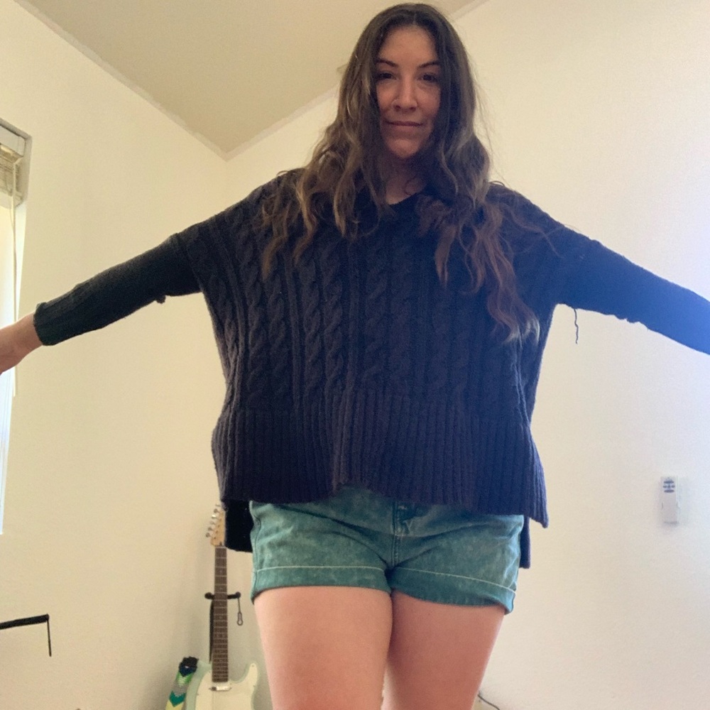 Free People high low sweater